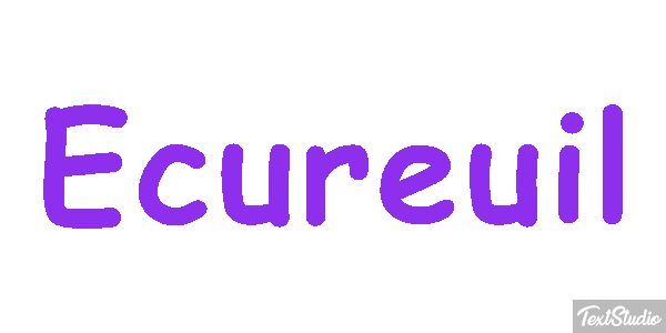 Écureuil Text effect