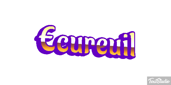 Écureuil Text effect