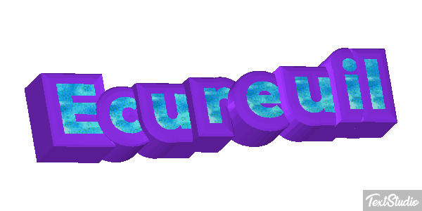 Écureuil Text effect