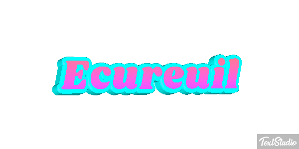 Écureuil Text effect
