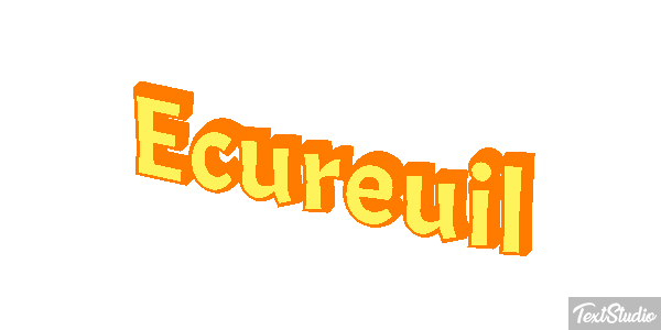 Écureuil Text effect