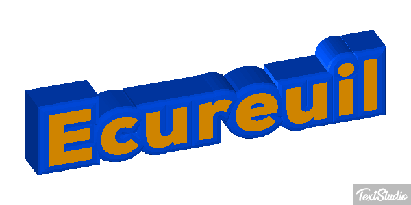 Écureuil Text effect