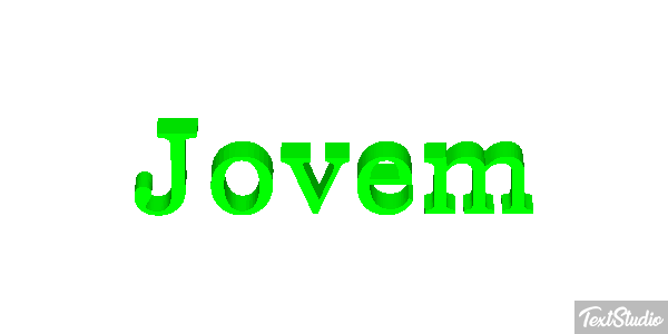 Jovem Efeito do texto