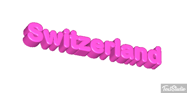 Switzerland Text effect