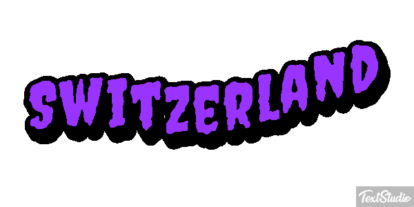 Switzerland Text effect