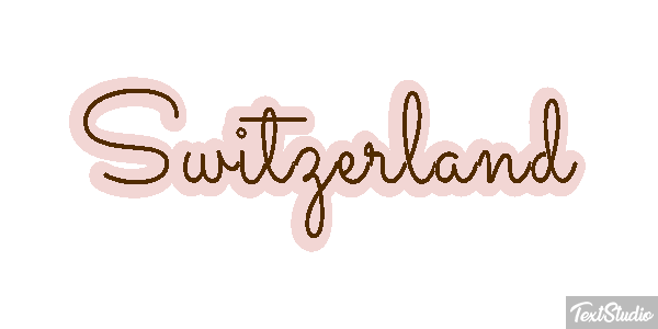 Switzerland Text effect