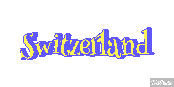 Switzerland Text effect