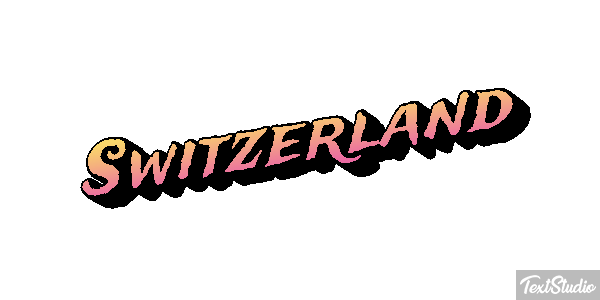 Switzerland Text effect