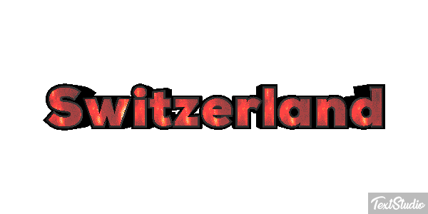 Switzerland Text effect
