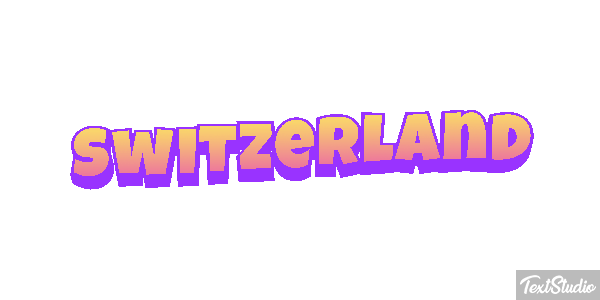 Switzerland Text effect