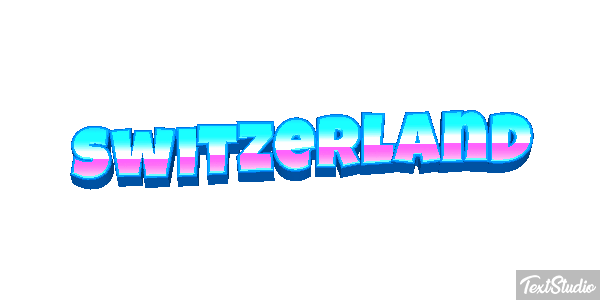 Switzerland Text effect