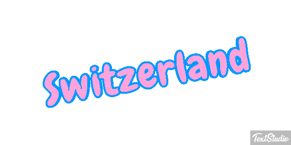 Switzerland Text effect