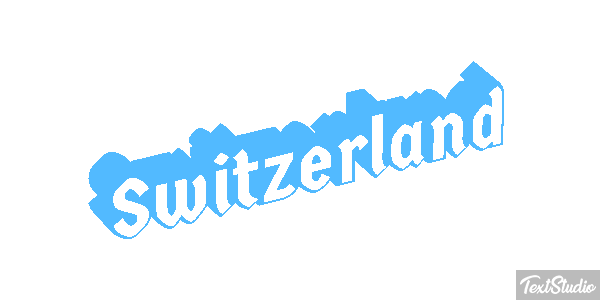 Switzerland Text effect