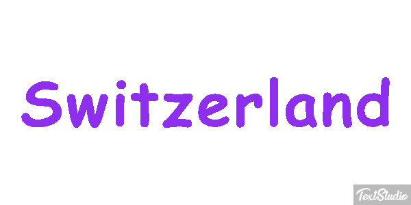 Switzerland Text effect