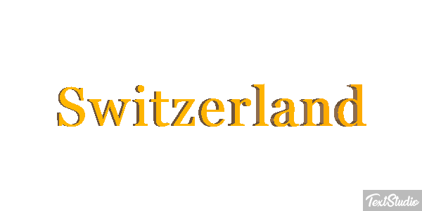 Switzerland Text effect