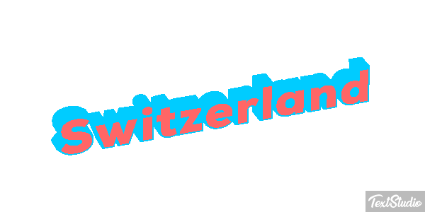 Switzerland Text effect