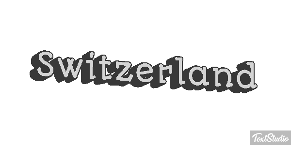 Switzerland Text effect