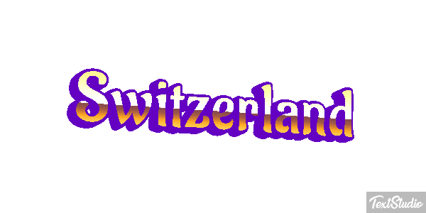 Switzerland Text effect