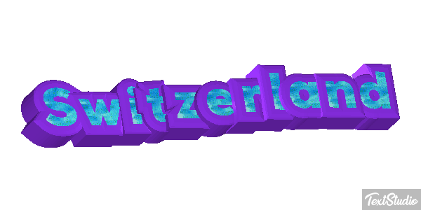 Switzerland Text effect