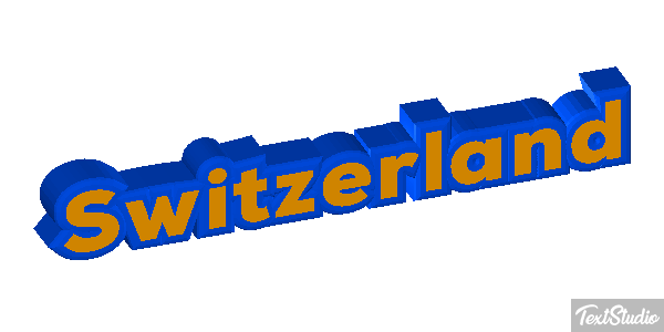 Switzerland Text effect