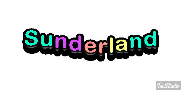 Sunderland Effet de texte