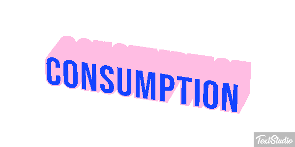 Consumption Text effect