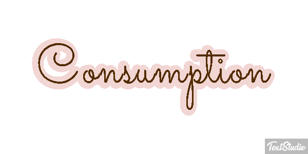 Consumption Text effect