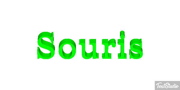 Souris Effetto testo