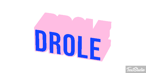 Drôle Efeito do texto