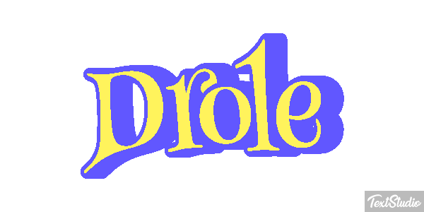 Drôle Efeito do texto