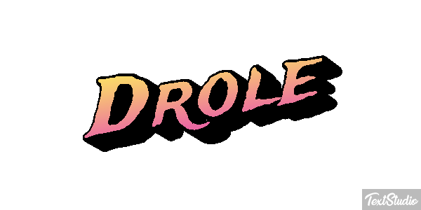 Drôle Efeito do texto