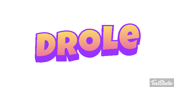 Drôle Efeito do texto