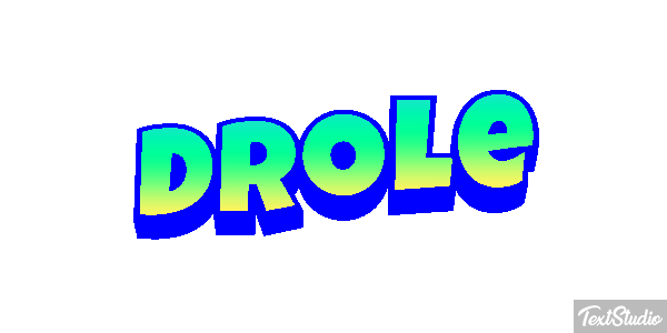 Drôle Efeito do texto
