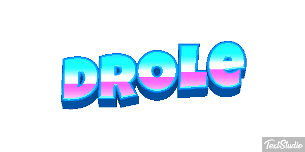 Drôle Efeito do texto
