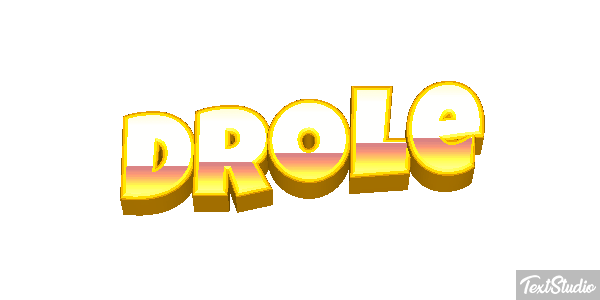Drôle Efeito do texto