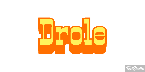 Drôle Efeito do texto