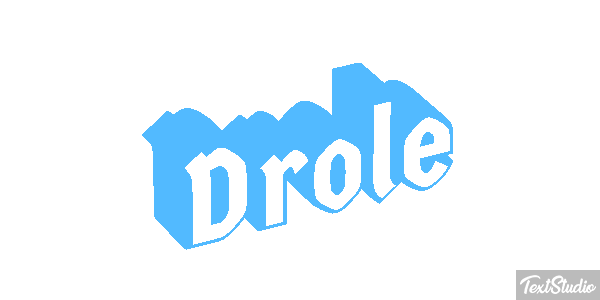 Drôle Efeito do texto