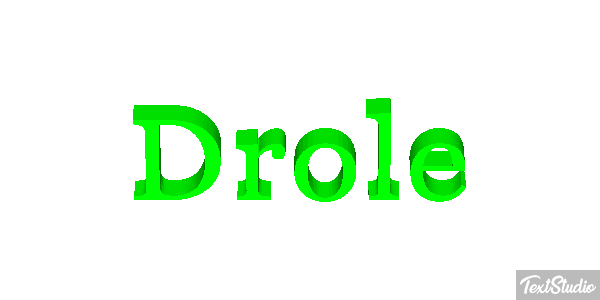 Drôle Efeito do texto