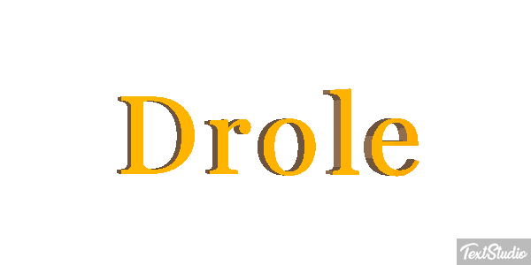 Drôle Efeito do texto
