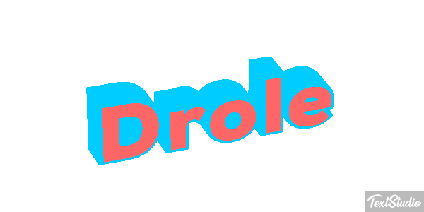 Drôle Efeito do texto