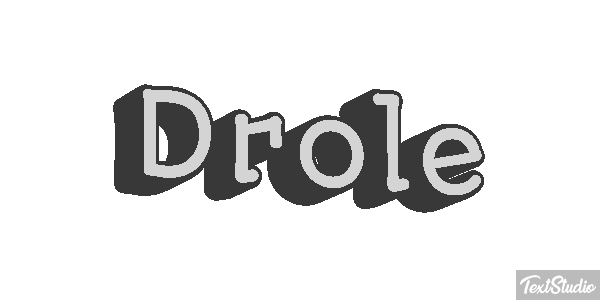 Drôle Efeito do texto