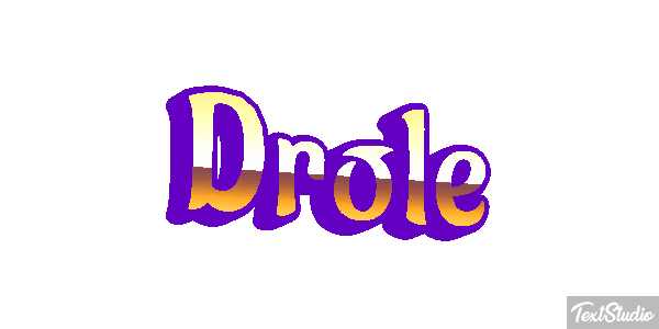 Drôle Efeito do texto
