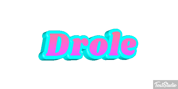 Drôle Efeito do texto