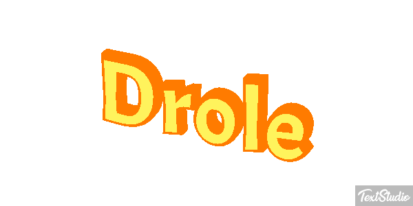 Drôle Efeito do texto