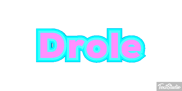 Drôle Efeito do texto