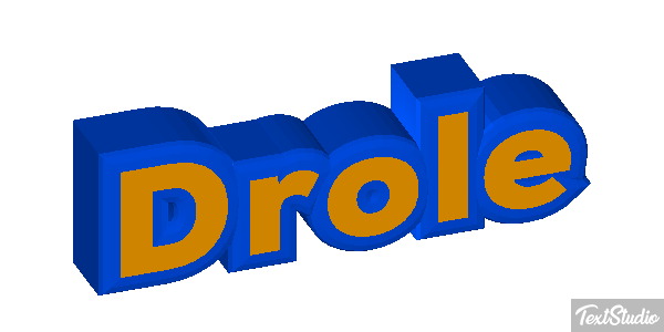 Drôle Efeito do texto