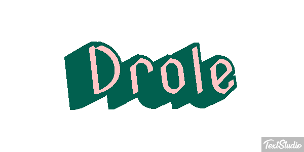 Drôle Efeito do texto