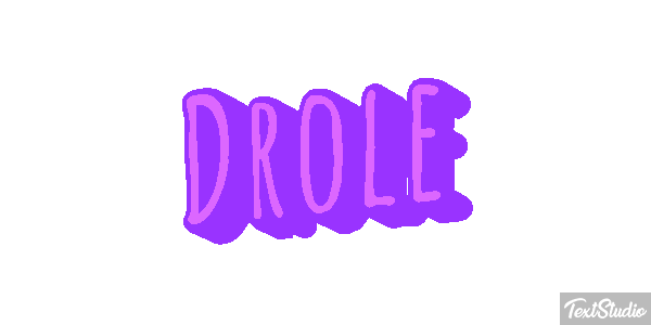 Drôle Efeito do texto