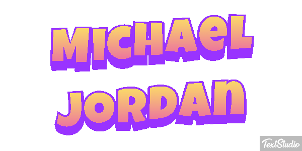 Michael Jordan Efecto de texto