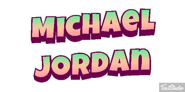 Michael Jordan Efecto de texto